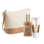 PACK SOLAR Neceser + Gel brillo corporal 90ml+ Crema Protectora Facial 40ml